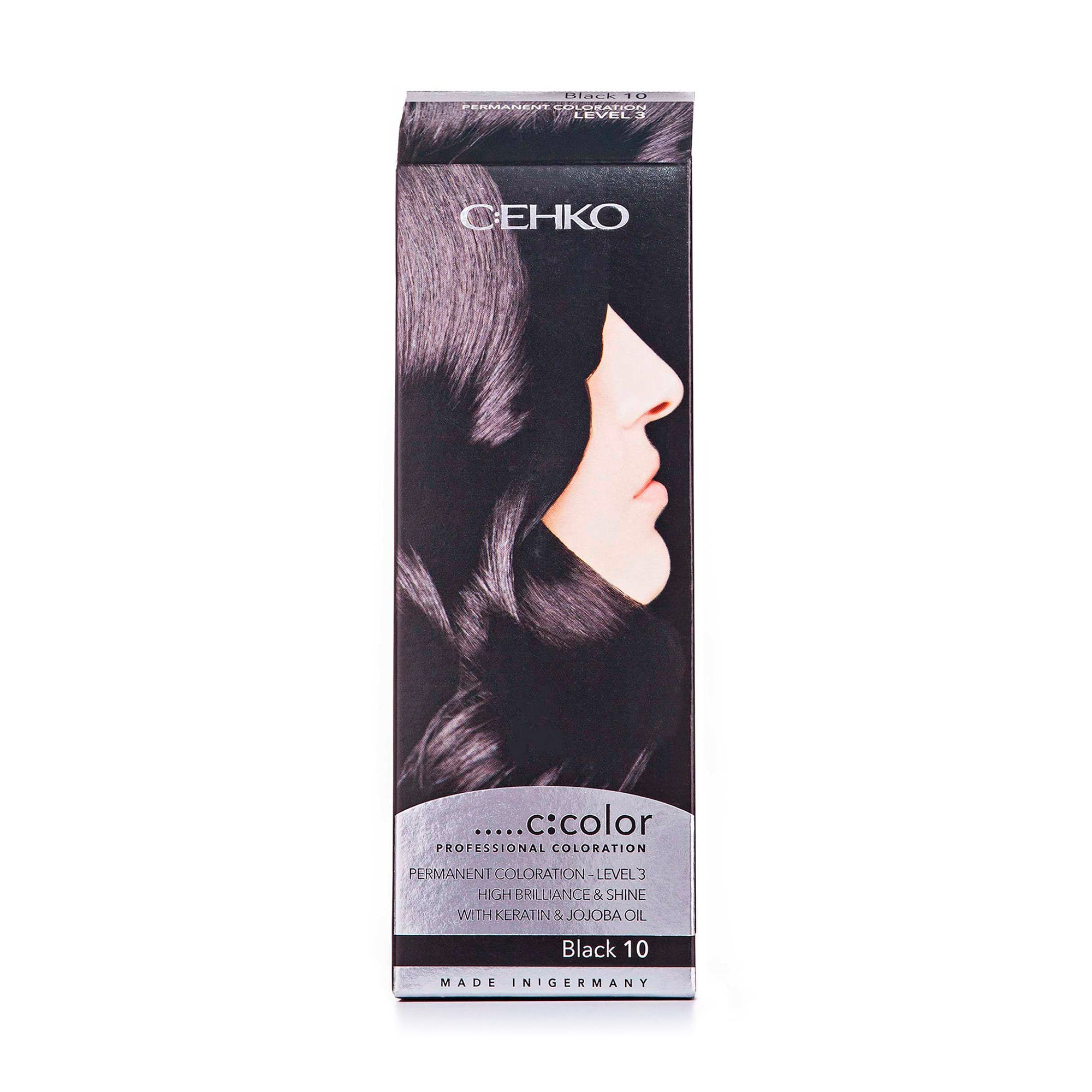 Стійка крем-фарба для волосся C:ЕНКО C:COLOR Professional Coloration 10 Чорний, 110 мл